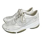 Geox  Respira Kirya‎ White Leather Chunky Sneakers Size 10 Photo 3