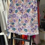 Banjanan Floral Corduroy Midi Skirt With Button Front Detail Womens Small EUC Purple Photo 9
