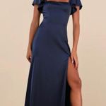 Lulus Navy Maxi Dress Photo 0