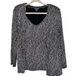 Dress Barn Sparkly Dress Top Set Vintage  Women’s Size 14 Silver & Black Jacket! Photo 0