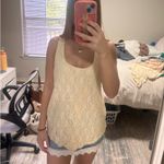 Vintage Sequin Tank Top Yellow Size L Photo 1