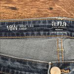 a.n.a  Dark Blue Wash Wide Leg Crop Jeans - Size 18W Photo 13