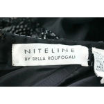 Niteline black beaded evening dress size 4 Black Photo 8