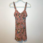 Reformation Light Pink Floral Mini Dress Photo 4