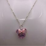 Glitter Pink Minnie Mouse Necklace Photo 0