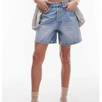 Topshop size 8 Denim High Waist Shorts in Authentic Blue Photo 0