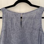 For Cynthia Sleeveless Linen Blend A-Line Shift Dress Rickrack Lagenlook Size PM Photo 5