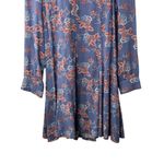 Urban Outfitters x Ryder Blue Wildflower Print Long Sleeve Dress Size Large NEW Photo 2