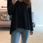 Sun & Shadow Black Long Sleeve Top  Photo 0