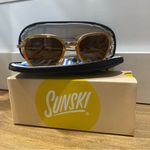 Sunski Bernina Sunglasses, Desert Amber Lens Polarized Aviation Inspired BNIB Photo 3