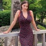 Realisation Par ๐๐ Liv Rosalita Dress ~ Black with Red Floral Print Small NWOT Photo 3