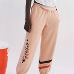 Free People Movement FP MOVEMENT BY FREE PEOPLE ALL STAR LOGO SWEATPANTS SIZE L MSRP $98.00 Photo 0