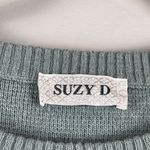 SUZY D Womens Sweater Top 2 US 14 Sage Green Casual Crew Neck Classic Pullover‎ Photo 3