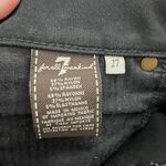 7 For All Mankind  Black Skinny Jean Pants Photo 4