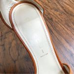 Casadei • platform stiletto sandals heels cognac brown leather cross ankle strap Photo 4