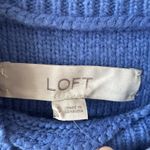 Loft  Cornflower Blue Pullover Pullover Cable Knit Sweater Women's S New With Tag Photo 3