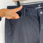 Liz Claiborne Skinny Leg Jeans Womens 14 Black Cotton Denim Stretch Curvy Fit Photo 3