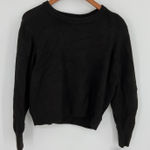 Danielle Bernstein  Black Crew Neck Long Sleeve Sweater 2X Photo 0