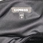 EXPRESS black velvet dress slit front size XS READ Photo 6