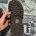 Black Military Combat Ankle Boot Lug Platform Low Block Heel EU Sz 36 US Sz 6 Photo 7