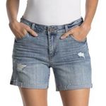 Kut From The Kloth NEW Katy boyfriend denim raw hem cuffed jean shorts new 20W Photo 0