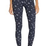 Vera Bradley NWOT Garden Ditsy Floral Polka Dot High Rise Leggings Navy Multi 3X Photo 0