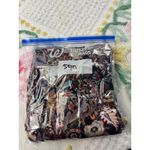 Maggy London Floral Print Jacket Women Size 4 Black Multicolor Button Front Photo 5