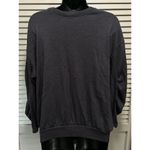 Torrid  Dark Grey Sparkle Long Gathered‎ Sleeve Sweater Size 0 Band Hem Photo 3