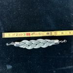 American Vintage Vintage 90s silver tone chunky knotted statement choker necklace bracelet set Photo 2