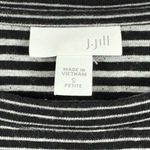 J.Jill Black White Striped Long Sleeve Layered Shirt Dress Small Petite Fall Photo 1