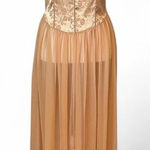 Victoria's Secret Vintage Victoria’s Secret Gold Maxi Slip Photo 0
