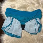 Brooks turquoise/white running shorts sz large Photo 2
