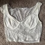 Garage white lace tee Photo 0