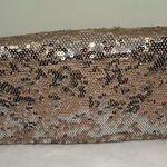 NWT Mossimo rose gold all sequin clutch bag purse glam new Pink Photo 4