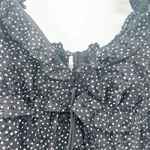 For Love & Lemons  Womens‎ Polka Dot Leila Statement Puff Sleeve Dress Size L Photo 5