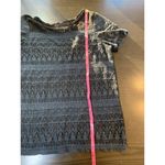 ZARA  Sheer Floral Embroidered Top Women XL Black Beaded Neckline Whimsygoth Lace Photo 7