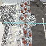 POL  Floral Patchwork Lace Button-Up Shirt - Oversized - Flower Buttons Size L Photo 12