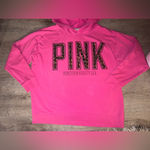 PINK - Victoria's Secret PINK Victoria’s Secret Y2K Hot Pink Cheetah Hoodie Early 2000’s Girly Large Photo 4