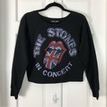 Bravado The Rolling Stones Long Sleeve Sweatshirt Top Crop Small Womens Graphic Band Tee Photo 0