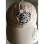 Disney  Womens Pink Mickey Mouse Rhinestones Emblem Adjustable Baseball Hat Cap Photo 13