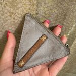 Free People  Shiny Leather Taupe Aurora Shoulder Bag With Leather Coin Purse Photo 6
