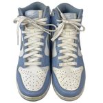 Nike  Dunk High Womens White Aluminum Leather Lace Up Athletic Sneakers Shoes 7 Photo 1