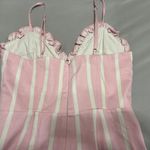 Gianni Bini , Pink And White Striped Jumpsuit Photo 3