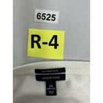 Lands' End Womans Pullover Sweater White Blue Stripe 2 X 20W-22W 3/4 Sleeve Photo 2