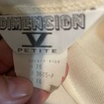 Elegant Cream Pencil Skirt with Belt Size 14P Photo 5