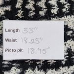 ZARA Black and White Plaid Houndstooth Shift Dress Size Medium Mini Plaid Dress Photo 2