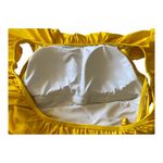 One Piece BOUTIQUE-SWIMSUIT Beautiful yellow  swimsuit, yellow off shoulder, ruffle top, adjustable straps, padded built in bra, excellent condition, size large Chest measures 16-19 inches  *ALL SWIMSUITS HAVE BEEN CLEANED SNS SANITIZED * Photo 5