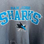 NHL San Jose sharks gray athletic material hoodie Size L Photo 1