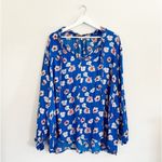 Lucky Brand Umi Floral Peasant Top Plus Size 3X Photo 2