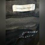 Frame  Women 26 Le Crop Mini Boot Jeans High Rise Raw Hem Black Stretch Photo 6